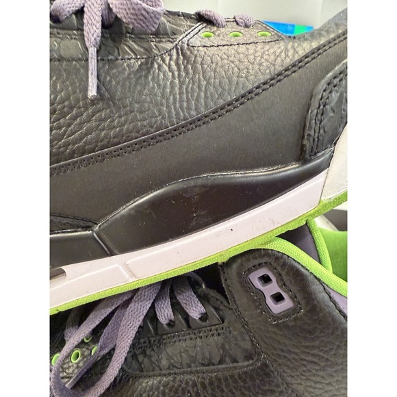 Nike Air Jordan 3 Retro Joker Men's Sz 12 EUC w/Box Missing Grn Laces 136064-018 - Picture 13 of 15
